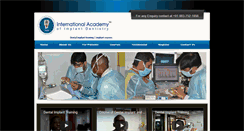 Desktop Screenshot of implanttrainingindia.com